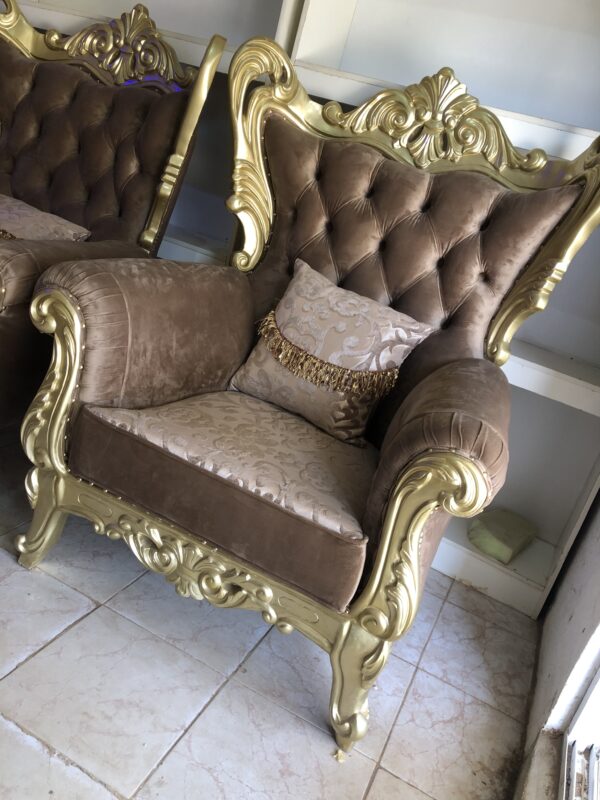Brown King Size Royal Chair - Image 16