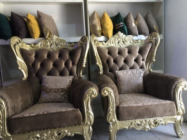 Brown King Size Royal Chair - Image 19