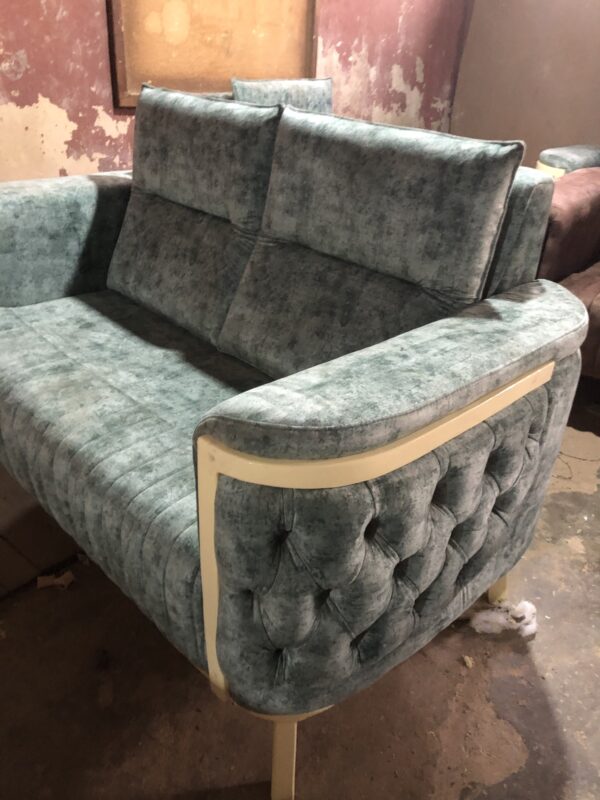 Green Modern Button Chair - Image 5