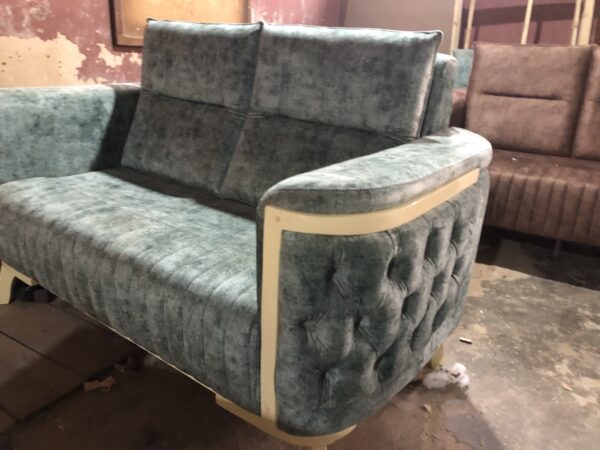 Green Modern Button Chair - Image 3