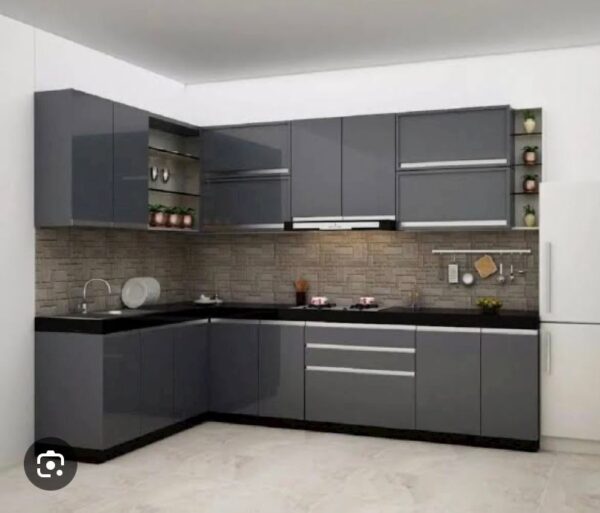 Dark Ash Full Kitchen Cabinet