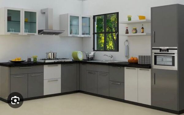Complete Kitchen Cabinet Ash and White